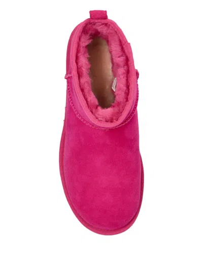 Ugg Classic Ultra Mini Suede Boots In Pink