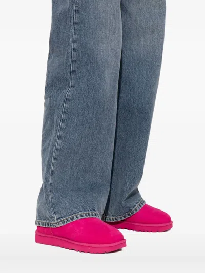 Ugg Classic Ultra Mini Suede Boots In Pink