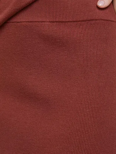 侧开衩中长半身裙