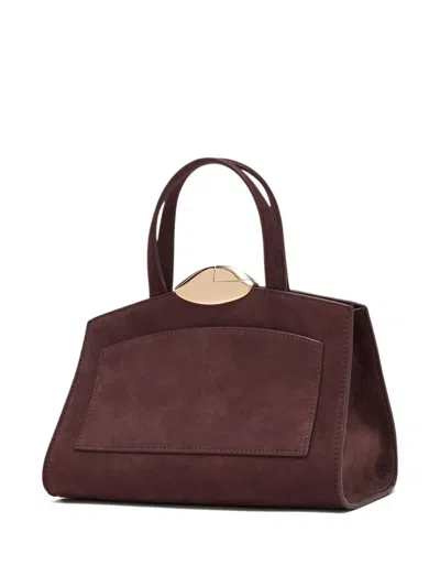 Benedetta Bruzziches Serena Top Handle Tote Bag In Red