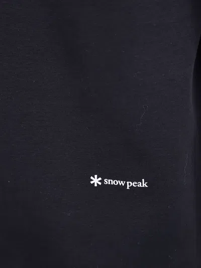 Snow Peak Logo-detail T-shirt In Blue
