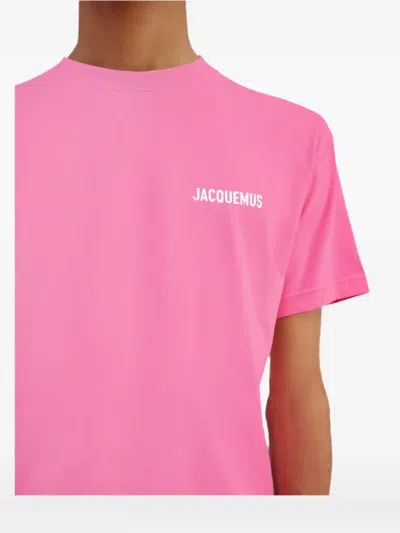 Jacquemus Short Sleeve T-shirt In Pink