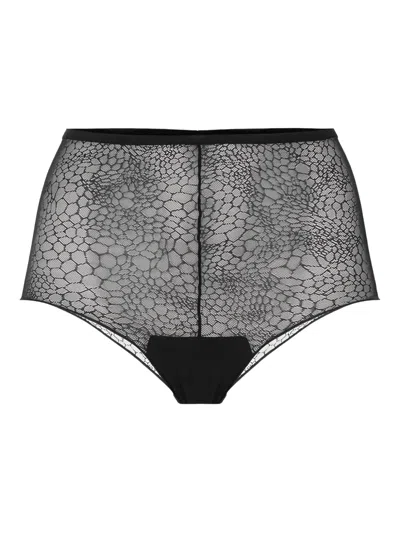 Elisabetta Franchi Jacquard Lingerie In Black