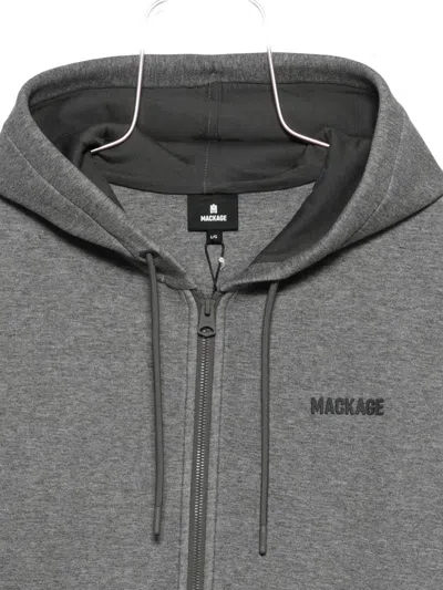 Mackage Drawstring Hooded Sweatshirt In Gray