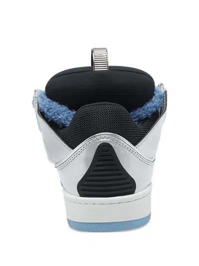 Lanvin Men Curb Sneakers In Gray