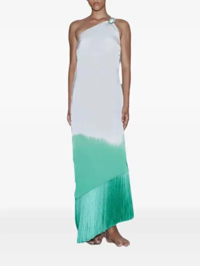 Baobab Amelia Fringed Asymmetric Dress In Multi