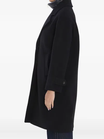 Herno Lightweight Wool And Nylon Outerwear In Black