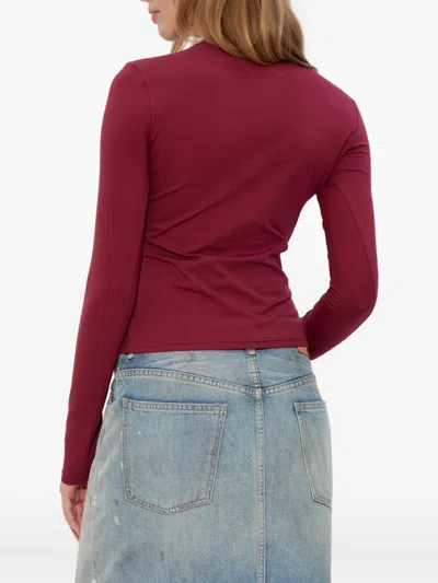 Misbhv Round-neck Tie-dye T-shirt In Red