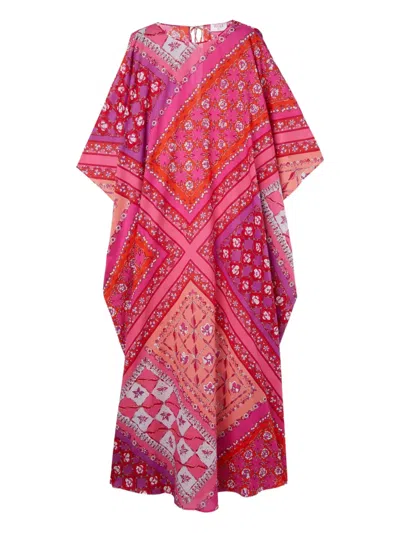 Pucci Printed Cotton-muslin Kaftan In Pink