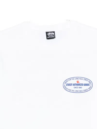 Stussy Text-print T-shirt In White