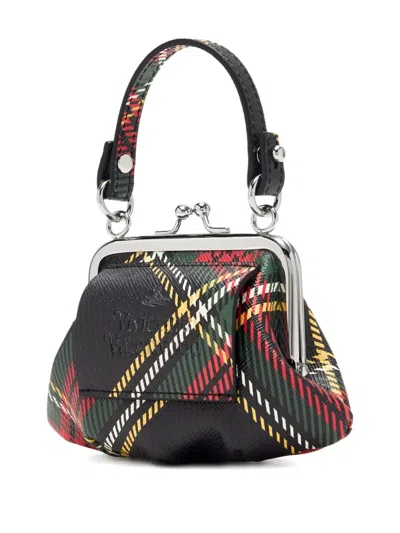 Vivienne Westwood Mini Granny Frame Tote Bag In Black