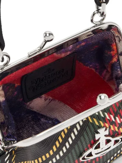 Vivienne Westwood Mini Granny Frame Tote Bag In Black