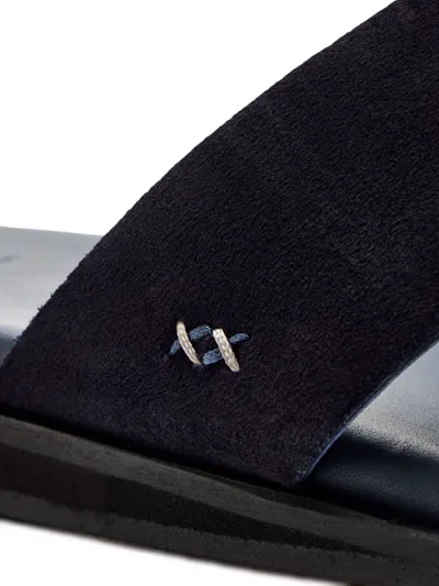 Forsa Criss-cross Cedric Slides In Blue