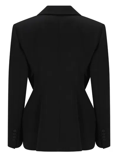 Givenchy Double-breasted Jacket Featuring Button Detailing In Black