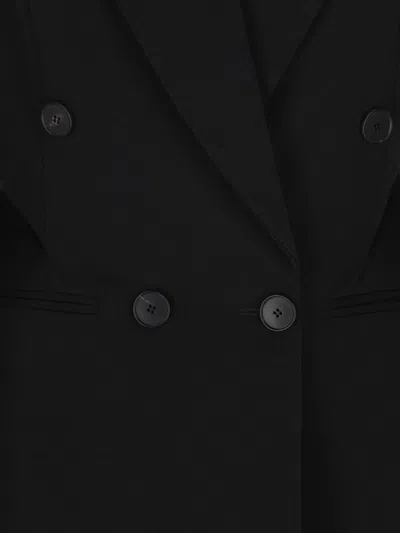 Givenchy Double-breasted Jacket Featuring Button Detailing In Black