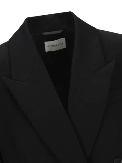 Givenchy Double-breasted Jacket Featuring Button Detailing In Black