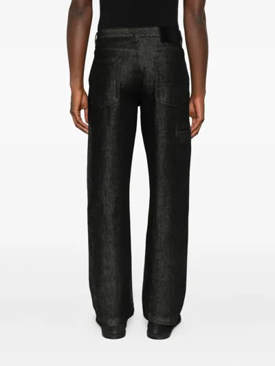 Entire Studios Logo-patch Jeans In Black