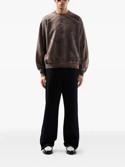 Gcds Solarized Crewneck Tie-dye Design In Brown