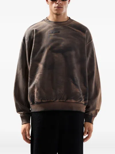 Gcds Solarized Crewneck Tie-dye Design In Brown