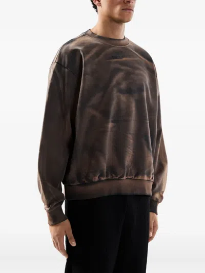 Gcds Solarized Crewneck Tie-dye Design In Brown