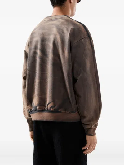 Gcds Solarized Crewneck Tie-dye Design In Brown