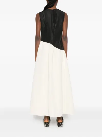 Simon Miller Laurel Moiré-effect Midi Dress In White