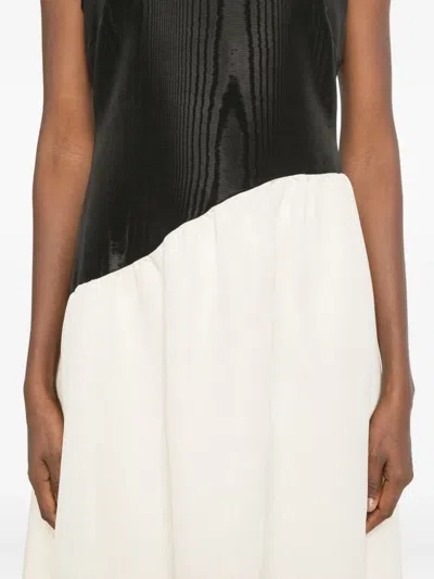 Simon Miller Laurel Moiré-effect Midi Dress In White