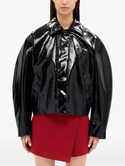Msgm Jacket  Woman Color Black In Black