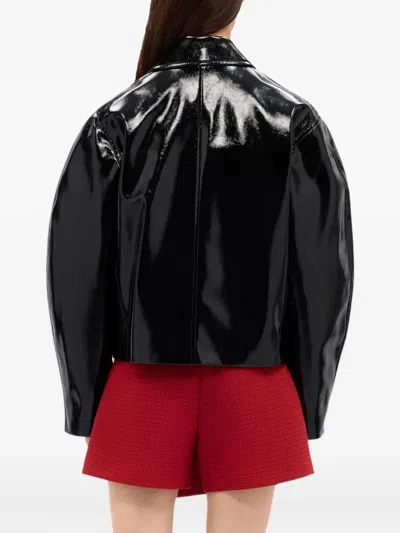 Msgm Jacket  Woman Color Black In Black