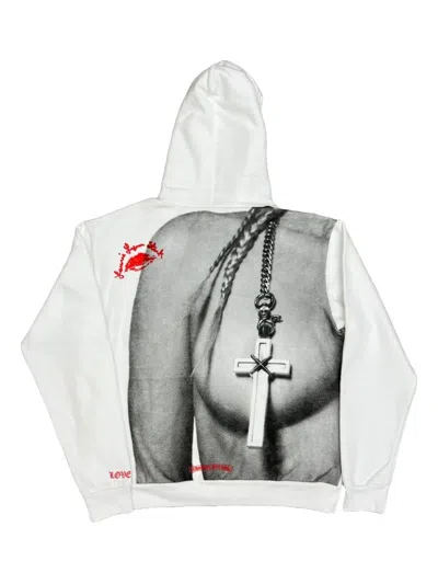 Chrome Hearts Laurie Lynn Stark Love You Photo Hoodie In White