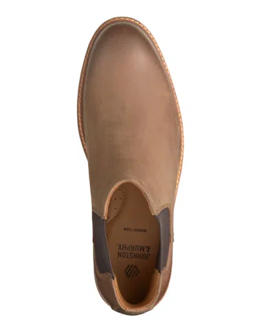 Johnston & Murphy Calder Plain Toe Chelsea Boot In Brown