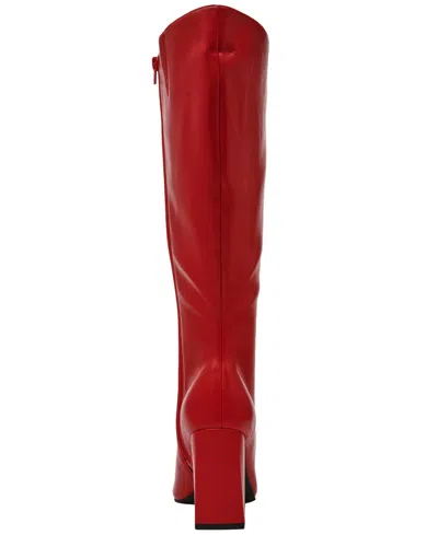 Wild Pair Women's Islah Block Heel Knee High Boots, Created For Macy's In Red