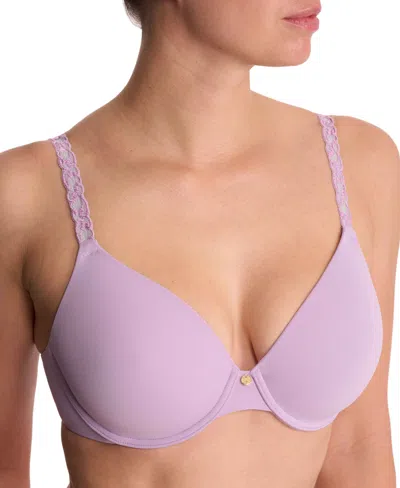 Natori Women's Pure Luxe Custom Coverage Contour Underwire Bra 732080 In Purple