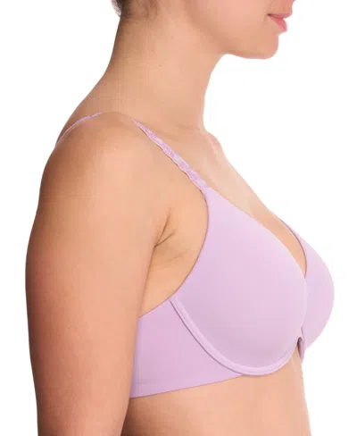 Natori Women's Pure Luxe Custom Coverage Contour Underwire Bra 732080 In Purple