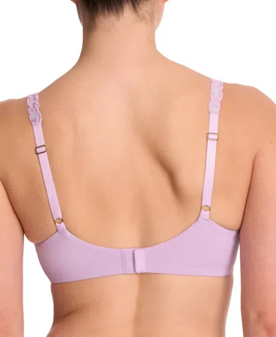 Natori Women's Pure Luxe Custom Coverage Contour Underwire Bra 732080 In Purple