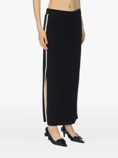 SIDE-STRIPE MAXI SKIRT