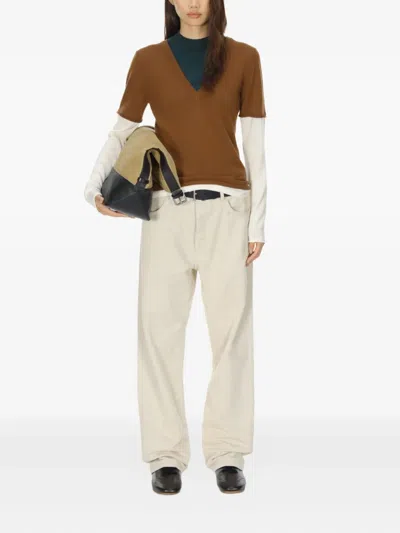 V-NECK LAYERED T-SHIRT