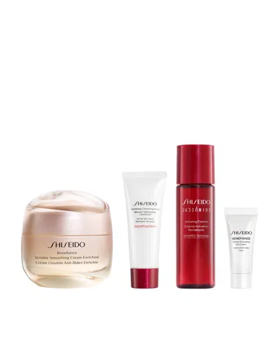 Shiseido 4-pc. Benefiance Smooth & Hydrate Cream Set In Transparent
