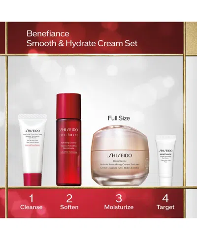Shiseido 4-pc. Benefiance Smooth & Hydrate Cream Set In Transparent