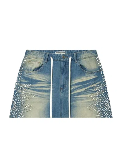 Vale Studded Siren Chinos In Blue