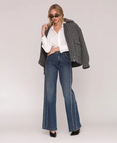 Avec Les Filles Wool-blend Mid-length Coat In Gray