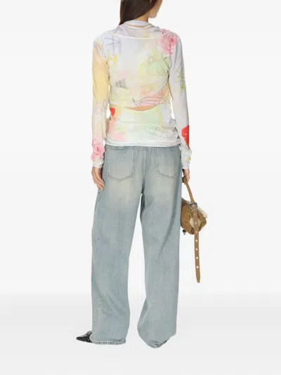 Open Yy Graphic-print Top In Multi