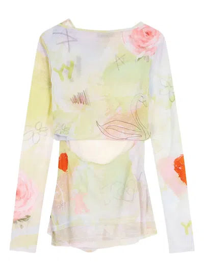 Open Yy Graphic-print Top In Multi