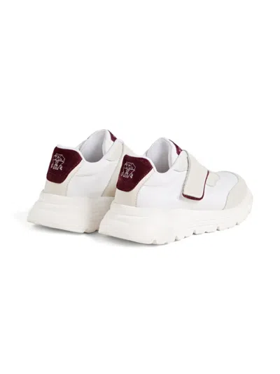 Brunello Cucinelli Strap Sneakers In White