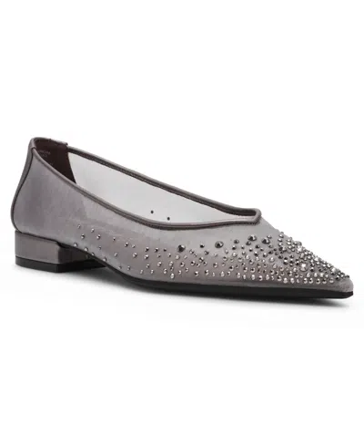 Anne Klein Women's Carisle-c Embellished Pointed Toe Flats In Gray