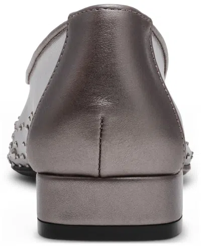 Anne Klein Women's Carisle-c Embellished Pointed Toe Flats In Gray