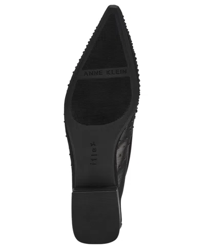 Anne Klein Women's Carisle-c Embellished Pointed Toe Flats In Black