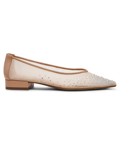 Anne Klein Women's Carisle-c Embellished Pointed Toe Flats In Brown