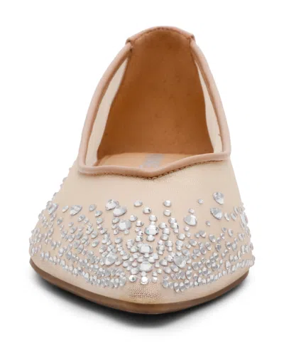 Anne Klein Women's Carisle-c Embellished Pointed Toe Flats In Brown