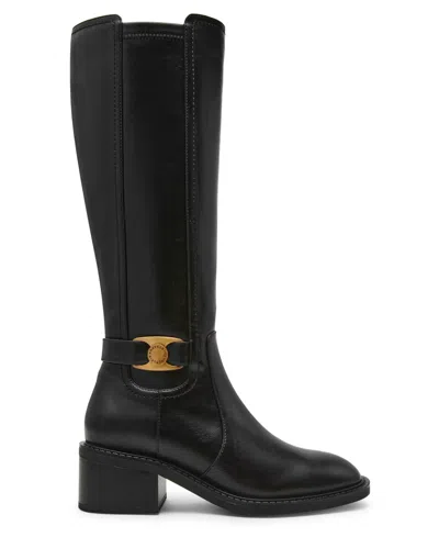 Anne Klein Women's Anessa Block Heel Knee High Boots In Black
